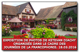 EXPOSITION DE PHOTOS DE KETEVAN DJACHY ORGANISEE DANS LE CADRE DES JOURNEES DE LA FRANCOPHONIE. 18.03.2016