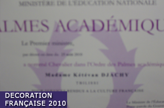 Palmes Academiques,2010
